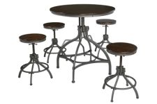 Odium Counter Height Dining Room Table and Bar Stools (Set of 5)