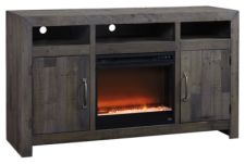Mayflyn Large TV Stand with Fireplace
